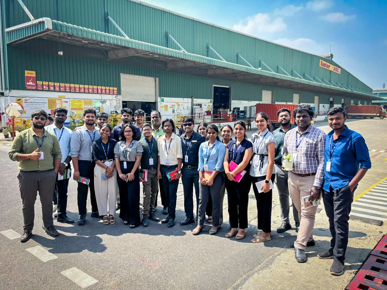 NSB Students at DHL Warehouse