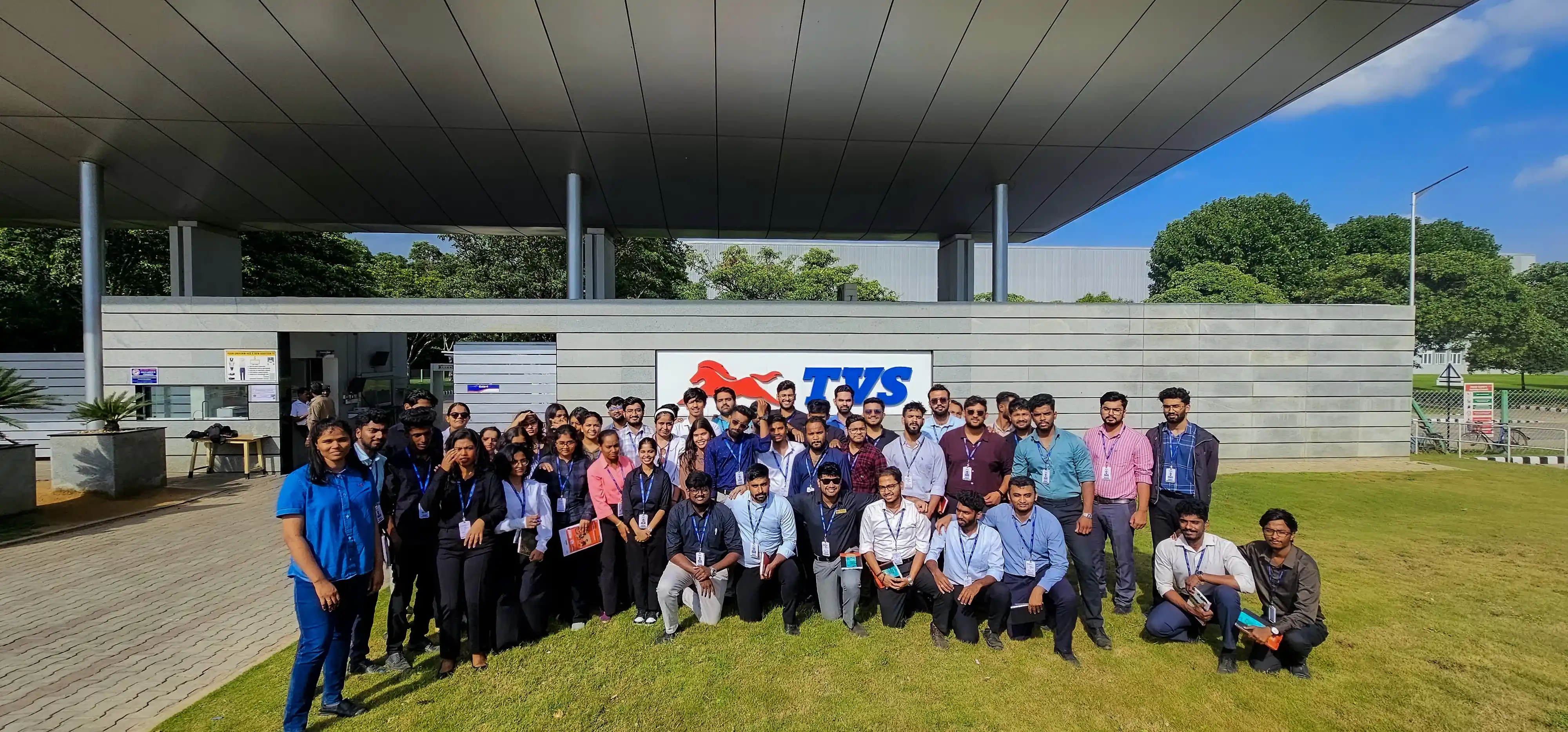 NSB Students at TVS Motors