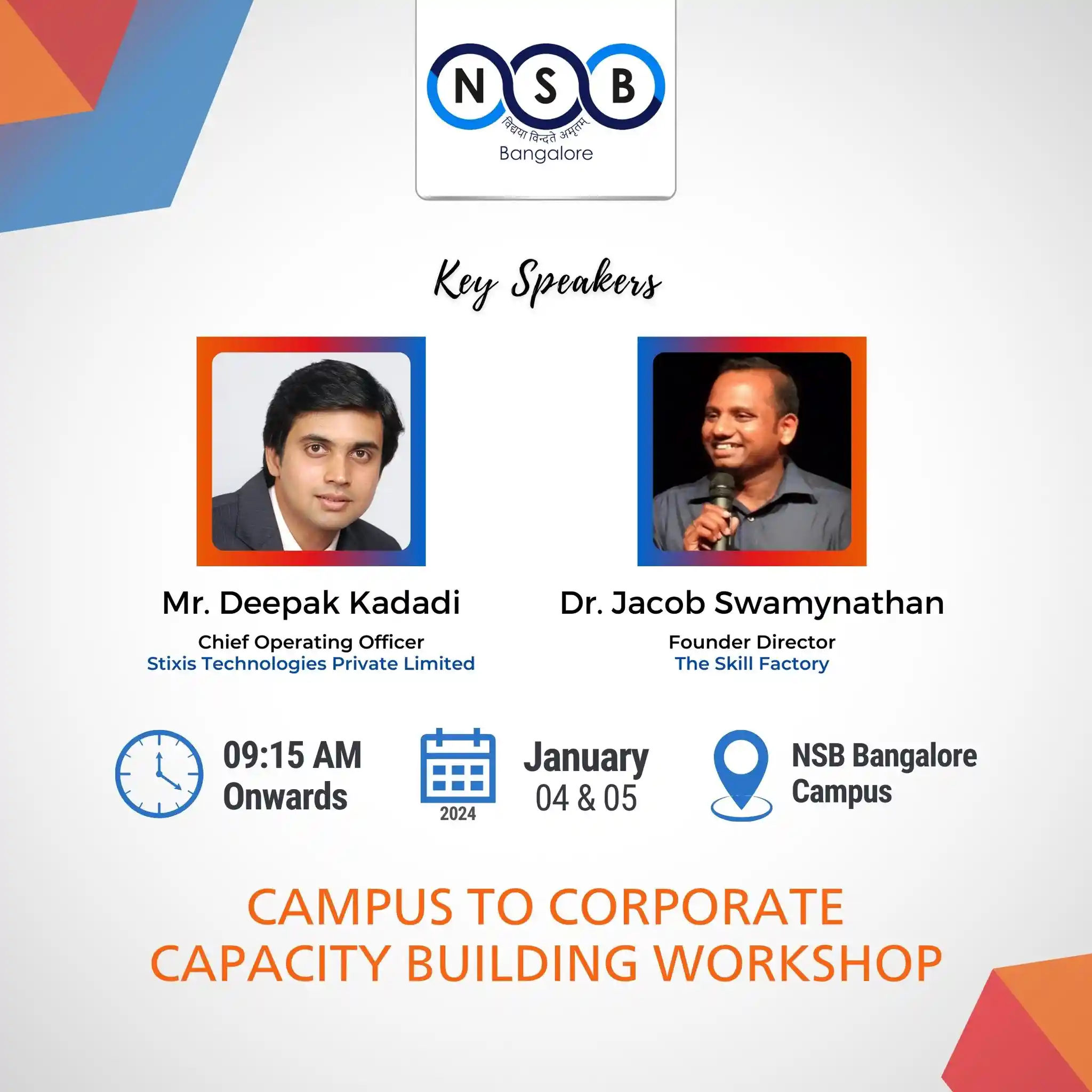 NSB MBA , Bangalore - News & Events 2024